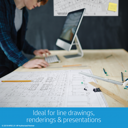 designjet t120 ideal for drawing, renderings and presentations